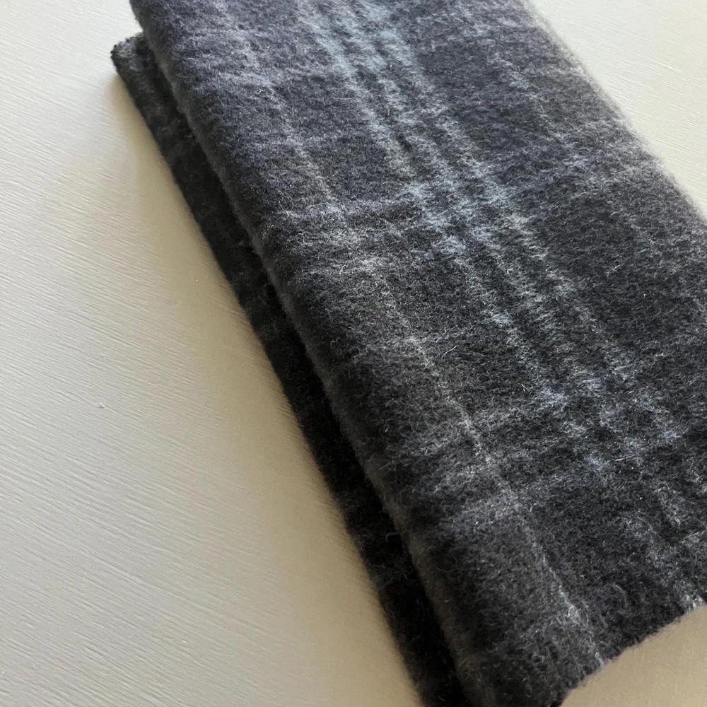 Burberry Scarf in Black and Charcoal Gray